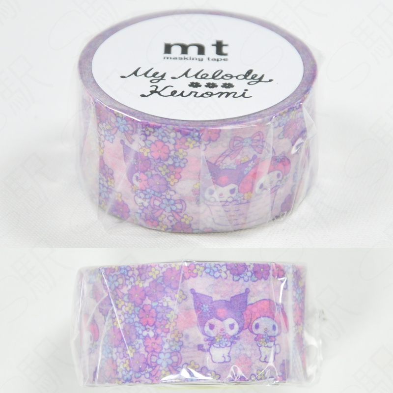 mt x Sanrio Masking Tape [MT01K4144] My Melody and Kuromi - Flowers